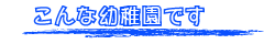 こんな幼稚園です
